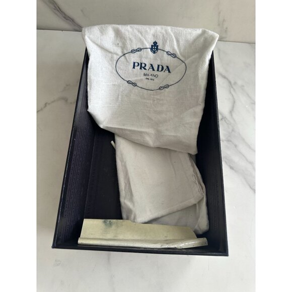 PRADA Gray Black Suede Animal Print Heels Size 40.5 - Picture 10 of 12